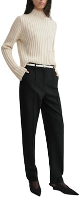 (W) TOTEME FW24 白色羅紋高領長袖毛衣 244WRT0375YA0004 Shop (W) TOTEME FW24 白色羅紋高領長袖毛衣 244WRT0375YA0004