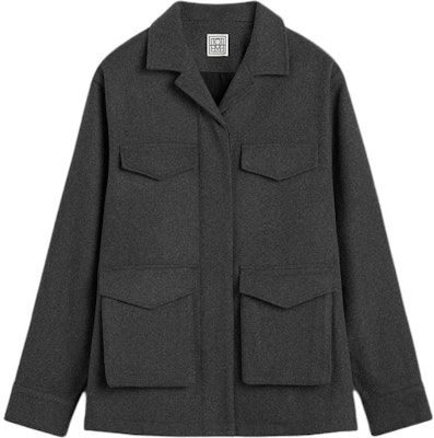 (W) TOTEME FW24 工裝翻蓋口袋長袖外套 淺灰色 244WRO0143FB0285074 Order (W) TOTEME FW24 工裝翻蓋口袋長袖外套 淺灰色 244WRO0143FB0285074