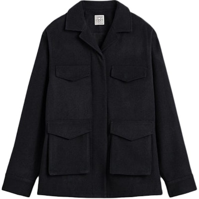 (W) TOTEME FW24 工作風翻蓋口袋長袖外套午夜藍 244WRO0143FB0285017 Order (W) TOTEME FW24 工作風翻蓋口袋長袖外套午夜藍 244WRO0143FB0285017