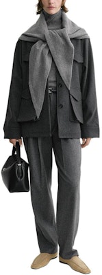 (W) TOTEME FW24 工裝翻蓋口袋長袖外套 淺灰色 244WRO0143FB0285074 Lookbook (W) TOTEME FW24 工裝翻蓋口袋長袖外套 淺灰色 244WRO0143FB0285074