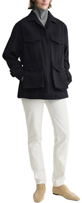 (W) TOTEME FW24 工作風翻蓋口袋長袖外套午夜藍 244WRO0143FB0285017 Purchase (W) TOTEME FW24 工作風翻蓋口袋長袖外套午夜藍 244WRO0143FB0285017