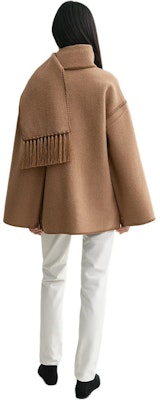 (W) TOTEME FW24 刺绣流苏围巾单排扣宽松外套 女士米色 244WRO918FB0292033 Purchase (W) TOTEME FW24 刺绣流苏围巾单排扣宽松外套 女士米色 244WRO918FB0292033