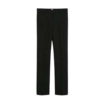 (Women) TOTEME FW24 Women’s Black Low-Rise Slim Fit Suit Pants with Pleat Details. 244WRB0220FB0061001