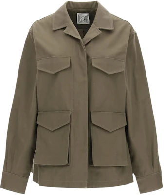 (Women) TOTEME Khaki Green Utility Short Jacket with Multiple Pockets 213106734644 Buy (Women) TOTEME Khaki Green Utility Short Jacket with Multiple Pockets 213106734644