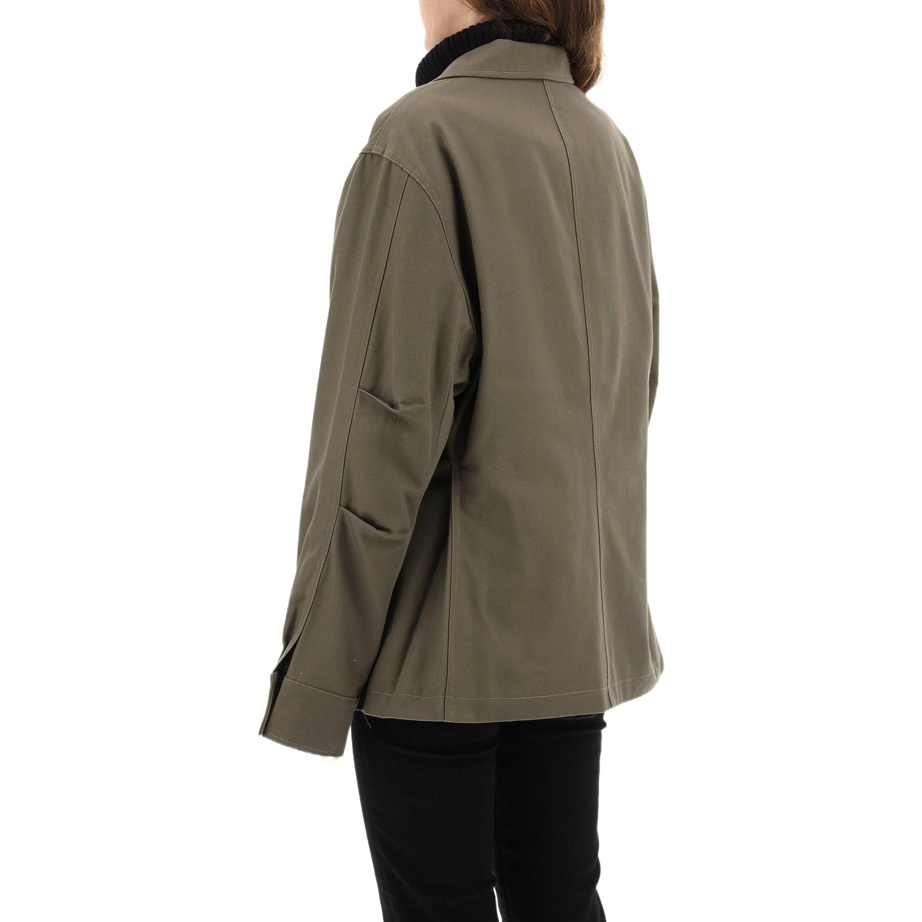 Purchase (Women) TOTEME Khaki Green Utility Short Jacket with Multiple Pockets 213106734644