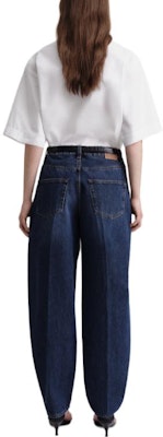 (W) TOTEME 女士低腰宽腿锥形牛仔裤 深蓝色 2332037741404 Shop (W) TOTEME 女士低腰宽腿锥形牛仔裤 深蓝色 2332037741404