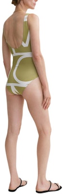 (W) TOTEME 極簡後背無袖泳裝 瓜綠/淺甘草色 243WSW1149FB0221214 Shop (W) TOTEME 極簡後背無袖泳裝 瓜綠/淺甘草色 243WSW1149FB0221214