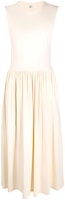 (Women) TOTEME Minimalist Vanilla White A-Line Sleeveless Mid-Length Dress Women 2326022770112 (Women) TOTEME Minimalist Vanilla White A-Line Sleeveless Mid-Length Dress Women 2326022770112