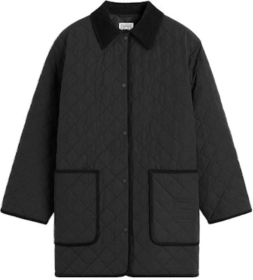 (W) TOTEME PS24 黑色絎縫外套 女裝燈芯絨飾邊刺繡設計 241WRO1022FB0169001 Order (W) TOTEME PS24 黑色絎縫外套 女裝燈芯絨飾邊刺繡設計 241WRO1022FB0169001