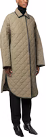 Purchase (W) TOTEME 綠色中長版棉質絎縫茧型外套。 234WRTWOU087FB0008011