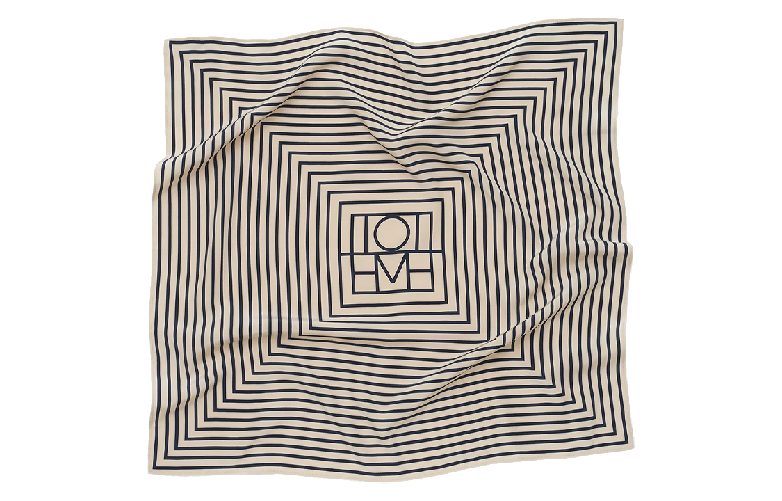 Shop (W) Toteme 經典字母圍巾 米色 女士款 舒適披肩 211-852-800