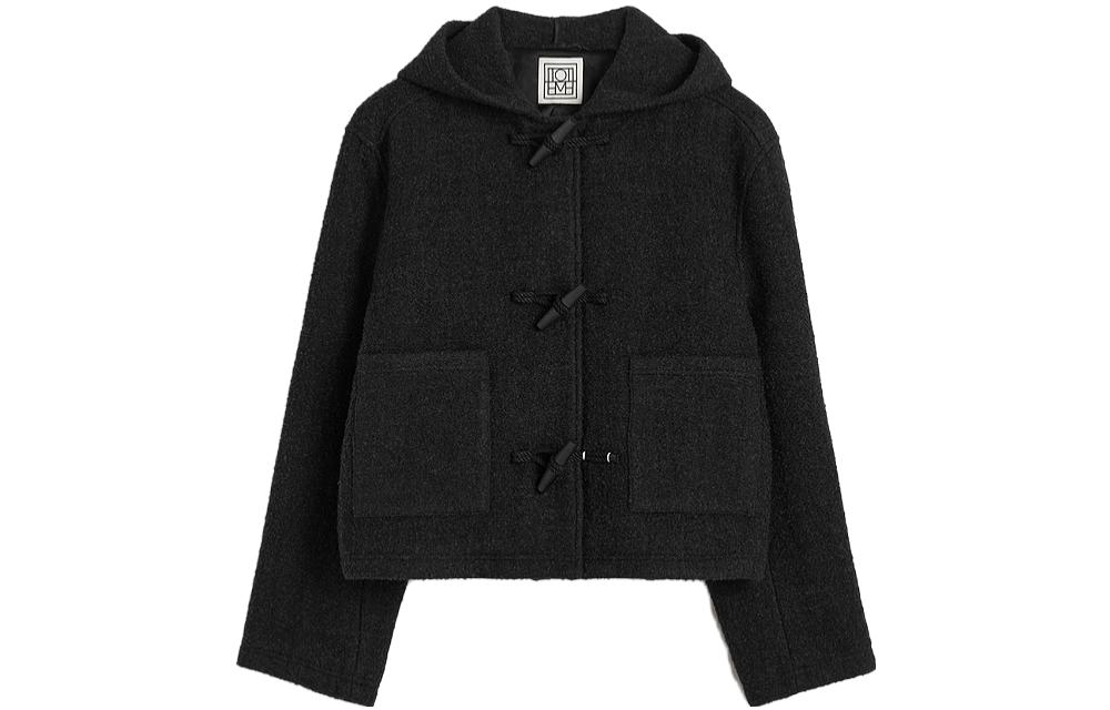 (Women) TOTEME Solid Color Hooded Jacket 234WRTWOU097FB0037026