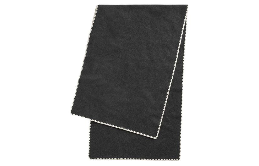 (Women) TOTEME Solid Design  Black Shawl. 241WSC1233YA0004074