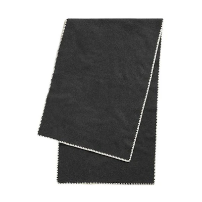 (Women) TOTEME Solid Design Black Shawl. 241WSC1233YA0004074