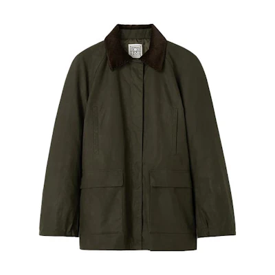 (Women) TOTEME Solid Elbow Patch Jacket Forest Green 214104731697