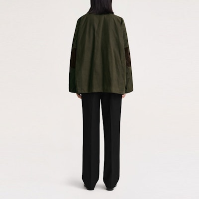 (W) TOTEME 綠色森林肘貼補丁外套 214104731697 Shop (W) TOTEME 綠色森林肘貼補丁外套 214104731697