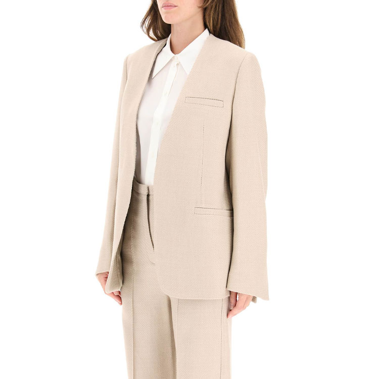 Purchase (W) TOTEME ソリッドロングスリーブブレザー ベージュ 214-113-700-829