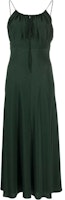 (Women) TOTEME Solid Simple Comfortable Midi Slip Dress Women’s Green 241-WRD1104-FB0115136 (Women) TOTEME Solid Simple Comfortable Midi Slip Dress Women’s Green 241-WRD1104-FB0115136