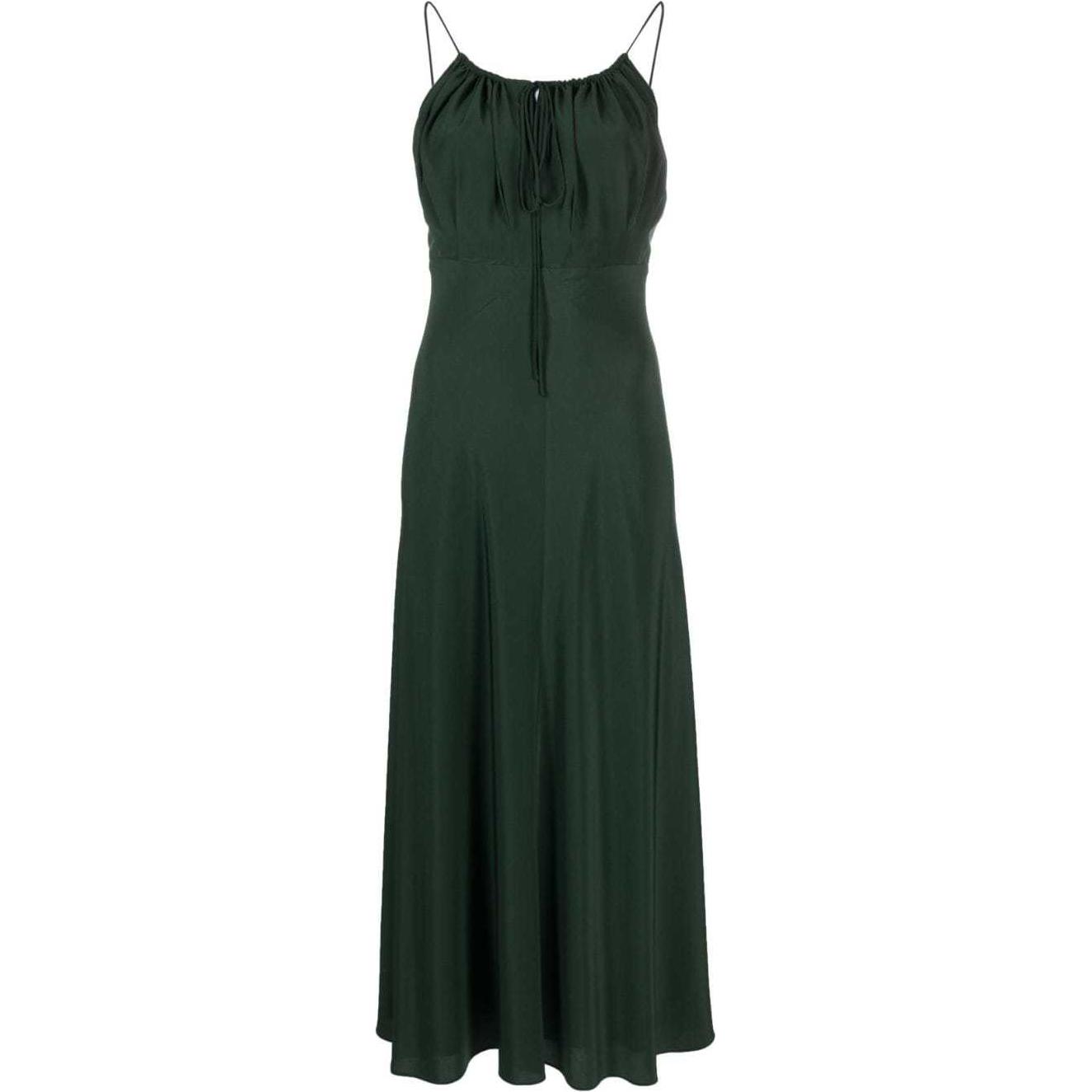 Order (W) TOTEME 綠色簡約舒適中長版吊帶裙 女裝 241-WRD1104-FB0115136