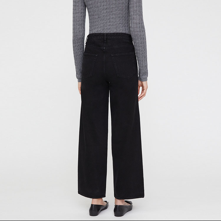 Shop (W) TOTEME SS21 高腰喇叭黑色寬腿短版牛仔褲 女裝 213230739204