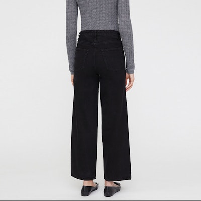 (W) TOTEME SS21 高腰喇叭黑色寬腿短版牛仔褲 女裝 213230739204 Shop (W) TOTEME SS21 高腰喇叭黑色寬腿短版牛仔褲 女裝 213230739204