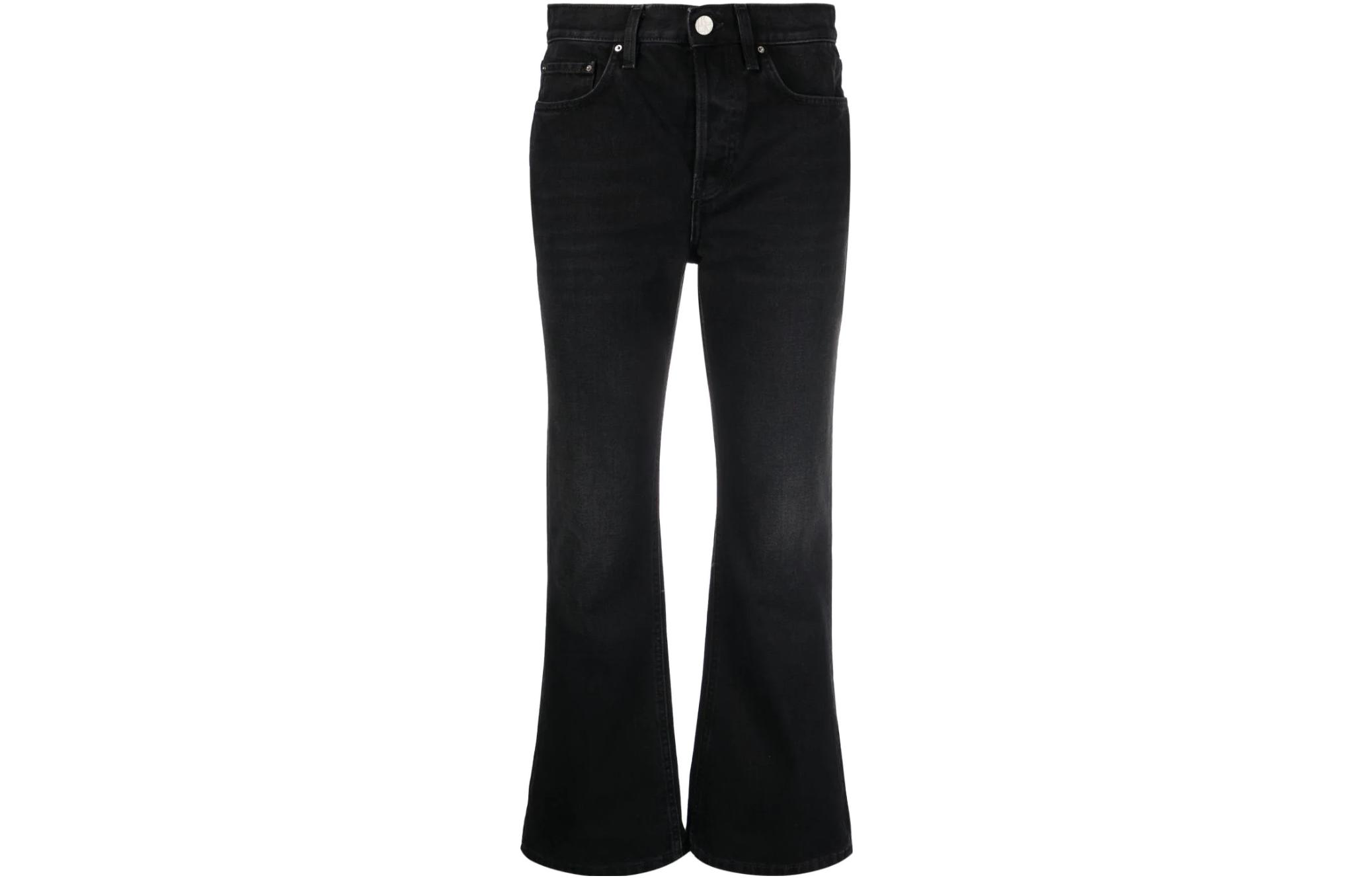 (Women) TOTEME SS22  Black Ankle-Flare Jeans 221233744