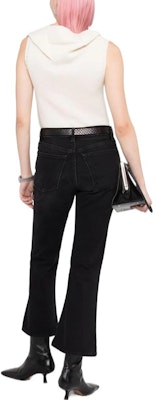 (W) TOTEME SS22 黑色喇叭短牛仔褲 221233744 Shop (W) TOTEME SS22 黑色喇叭短牛仔褲 221233744