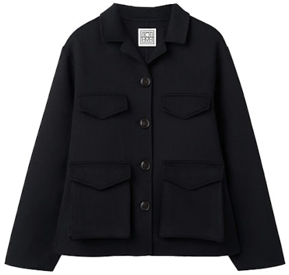 (W) TOTEME SS22 Jaket Hitam Multi-Poket Lelaki 221-101-720-200 Buy (W) TOTEME SS22 Jaket Hitam Multi-Poket Lelaki 221-101-720-200