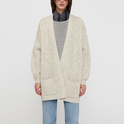 (W) TOTEME SS22 寬鬆灰色開襟羊毛衫 222-575-311-181 Shop (W) TOTEME SS22 寬鬆灰色開襟羊毛衫 222-575-311-181