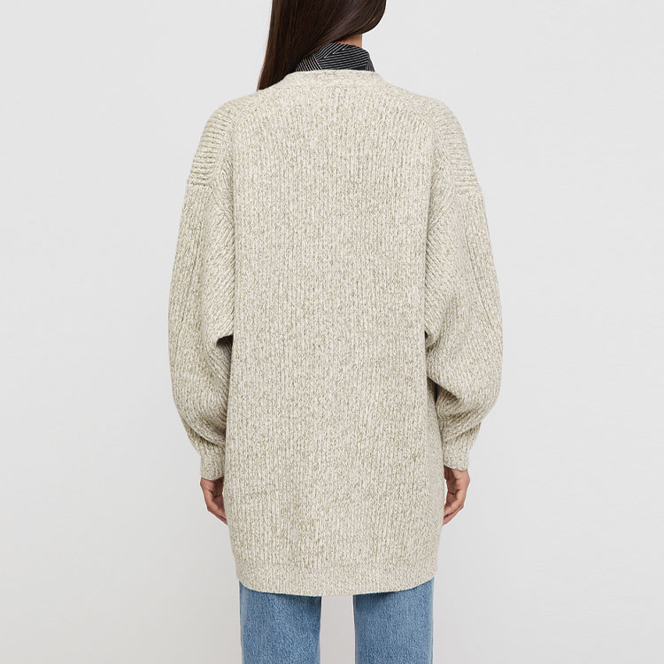 Purchase (W) TOTEME SS22 寬鬆灰色開襟羊毛衫 222-575-311-181