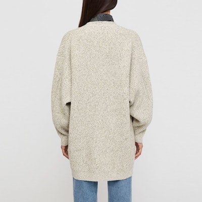 (W) TOTEME SS22 寬鬆灰色開襟羊毛衫 222-575-311-181 Purchase (W) TOTEME SS22 寬鬆灰色開襟羊毛衫 222-575-311-181