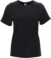 (Women) TOTEME SS22 Plain Cotton T-Shirt Black 211439770 (Women) TOTEME SS22 Plain Cotton T-Shirt Black 211439770