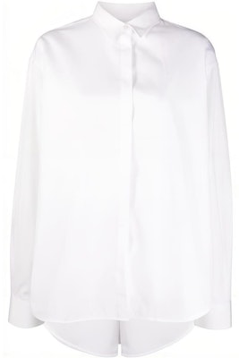 (W) TOTEME SS22 Baju Kasual Longgar Berbelah - Putih 223708710100 Buy (W) TOTEME SS22 Baju Kasual Longgar Berbelah - Putih 223708710100