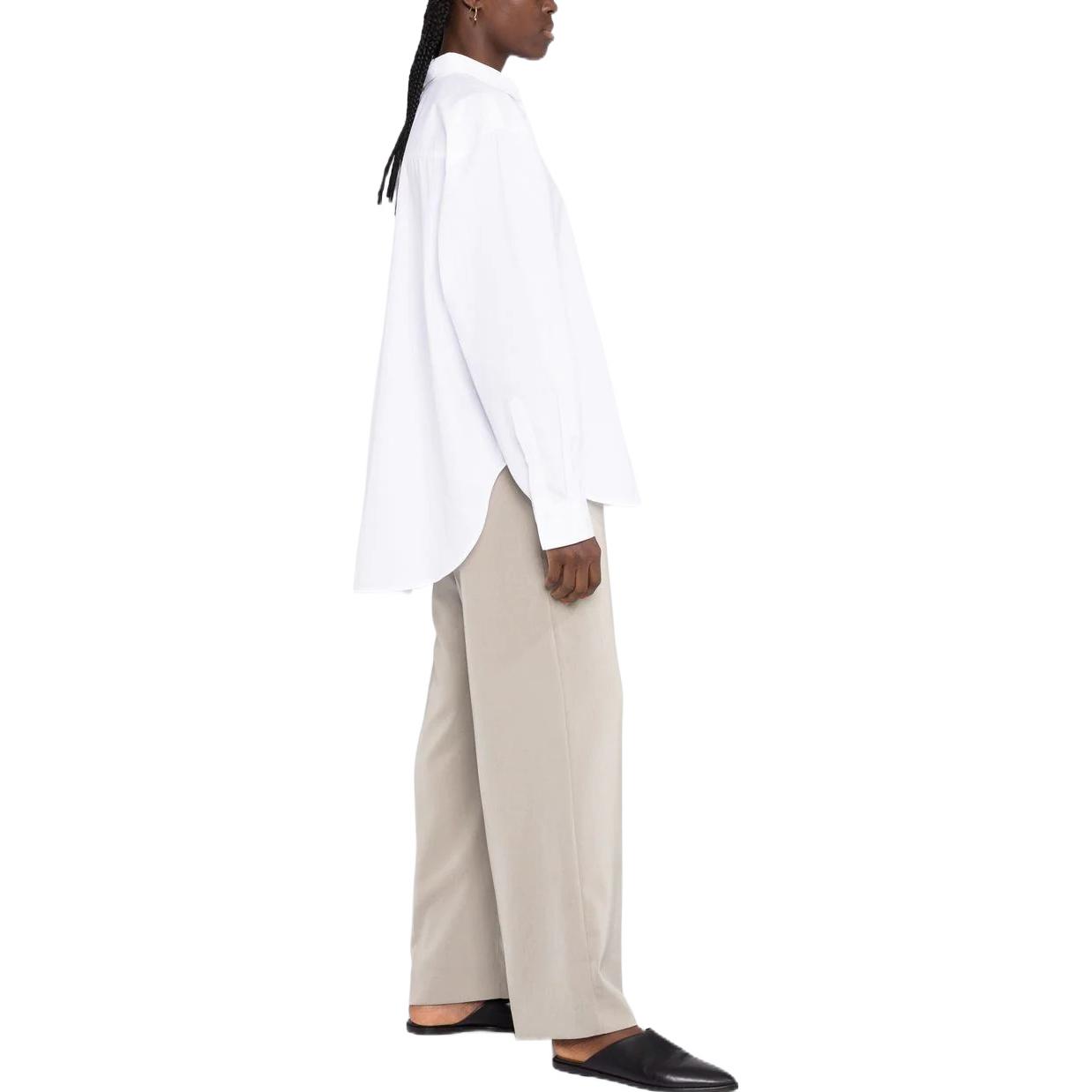 Purchase (W) TOTEME SS22 Baju Kasual Longgar Berbelah - Putih 223708710100