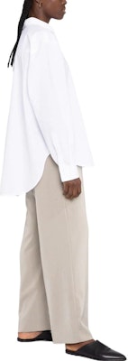 (W) TOTEME SS22 Baju Kasual Longgar Berbelah - Putih 223708710100 Purchase (W) TOTEME SS22 Baju Kasual Longgar Berbelah - Putih 223708710100