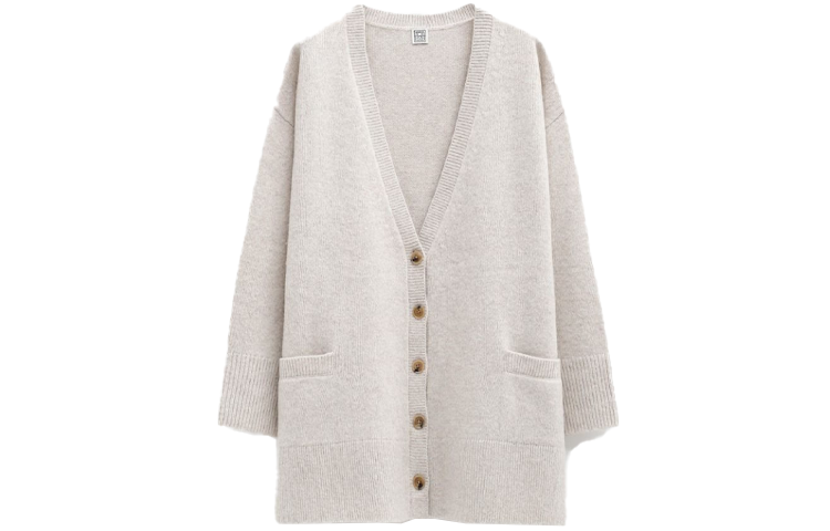 Shop (W) TOTEME SS22 V領針織開襟毛衣外套. 214-554-75