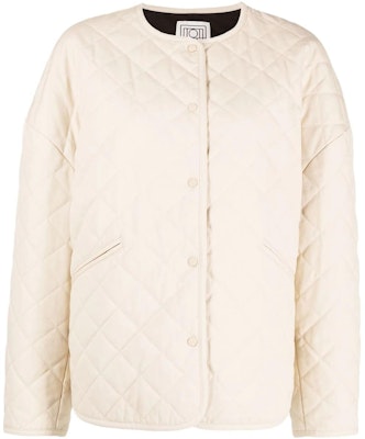 (W) TOTEME SS22 女裝菱形絎縫外套 輕麥色 223177222752 Order (W) TOTEME SS22 女裝菱形絎縫外套 輕麥色 223177222752