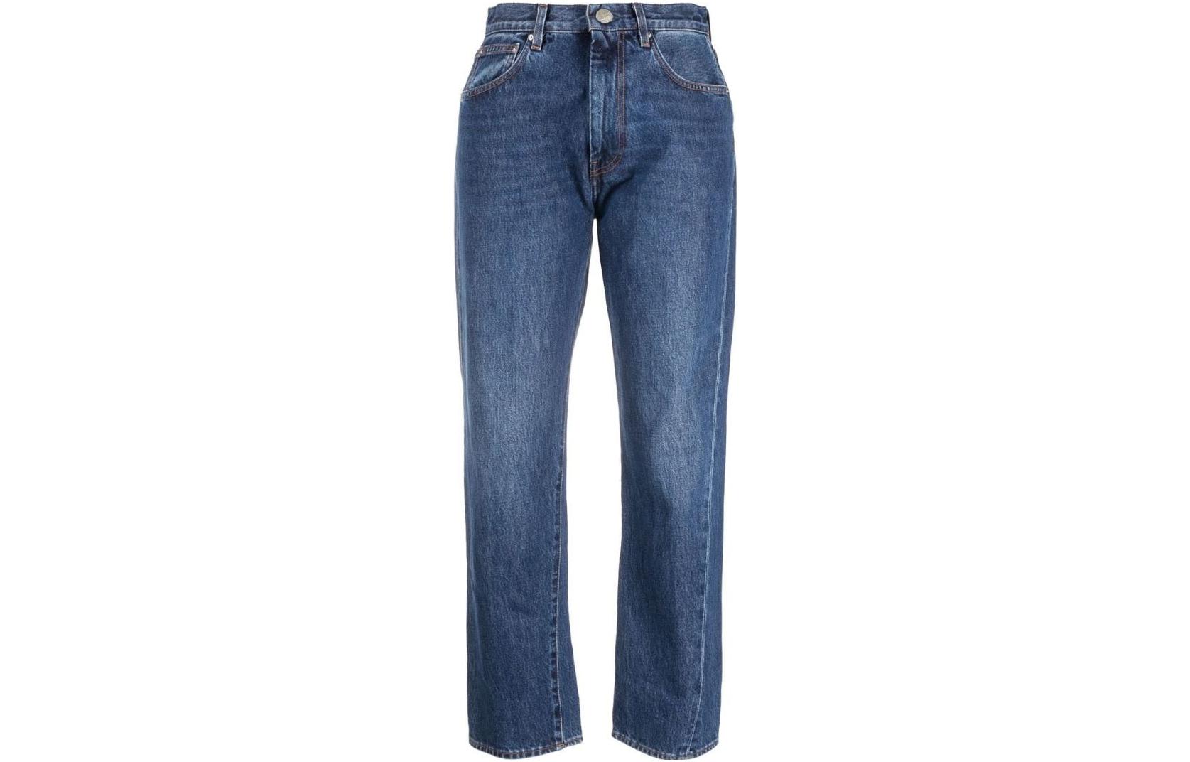 Order (W) TOTEME SS23 藍色直筒單扣牛仔褲 223-232-741-404