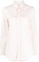 (Women) TOTEME SS23 Off-White Long Sleeve Shirt with Pocket Detail 2325047206120 (Women) TOTEME SS23 Off-White Long Sleeve Shirt with Pocket Detail 2325047206120