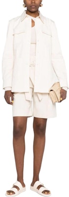 (W) TOTEME SS23 米白色長袖襯衫附口袋設計 2325047206120 Lookbook (W) TOTEME SS23 米白色長袖襯衫附口袋設計 2325047206120