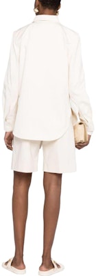 (W) TOTEME SS23 米白色長袖襯衫附口袋設計 2325047206120 Shop (W) TOTEME SS23 米白色長袖襯衫附口袋設計 2325047206120