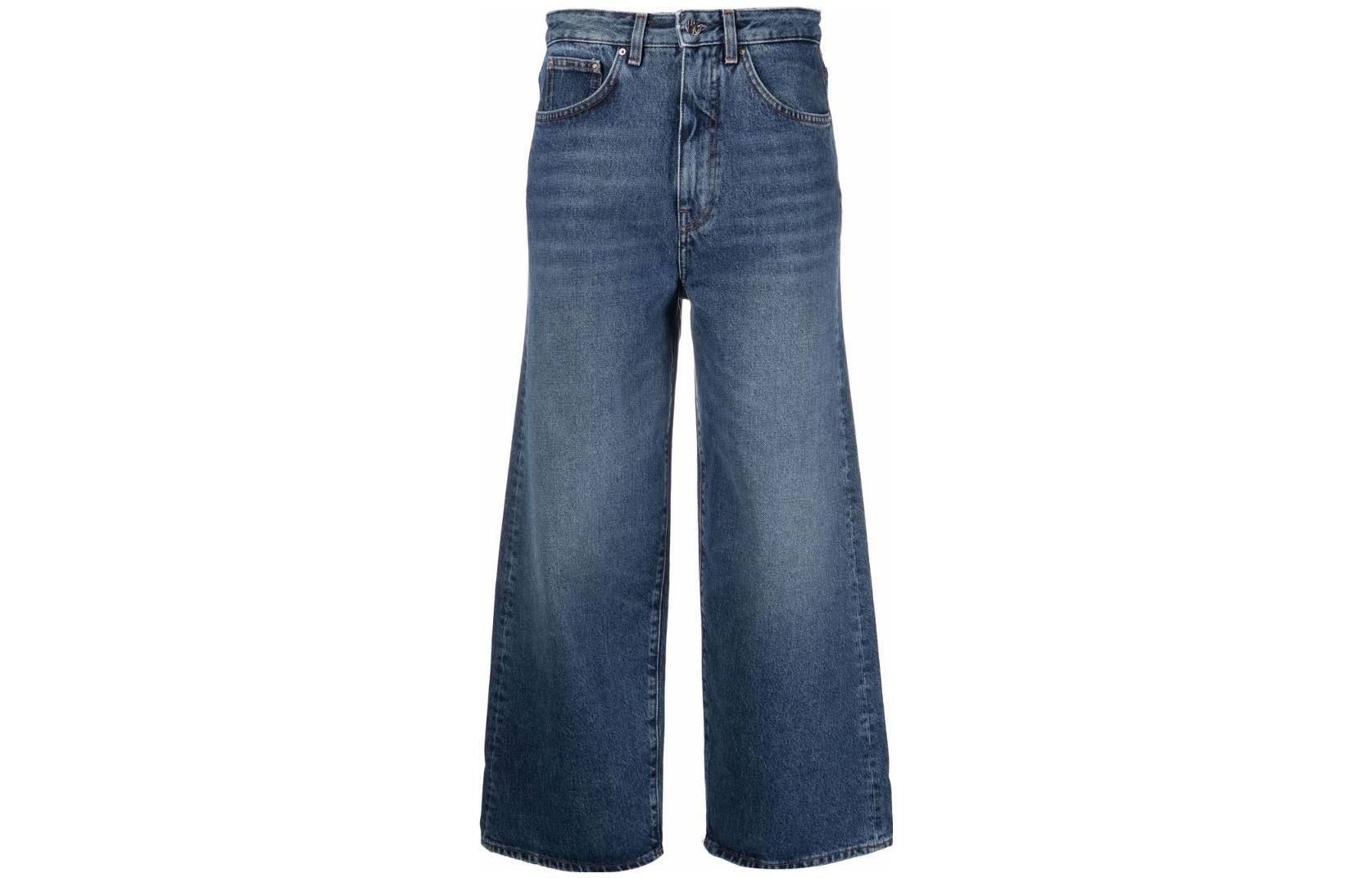 (Women) TOTEME SS23 Washed Flared Ankle Jeans Women’s Blue 221-230-741-405