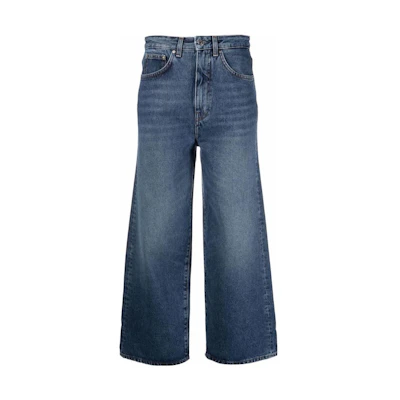 (Women) TOTEME SS23 Washed Flared Ankle Jeans Women’s Blue 221-230-741-405
