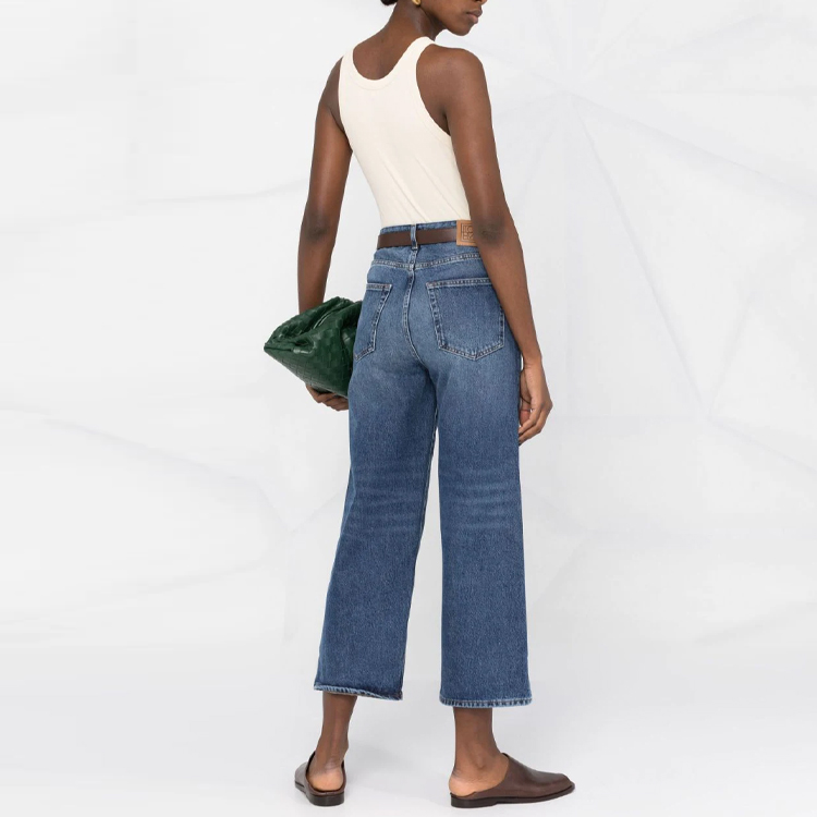 Shop (W) TOTEME SS23 女款藍色水洗喇叭牛仔褲 221-230-741-405