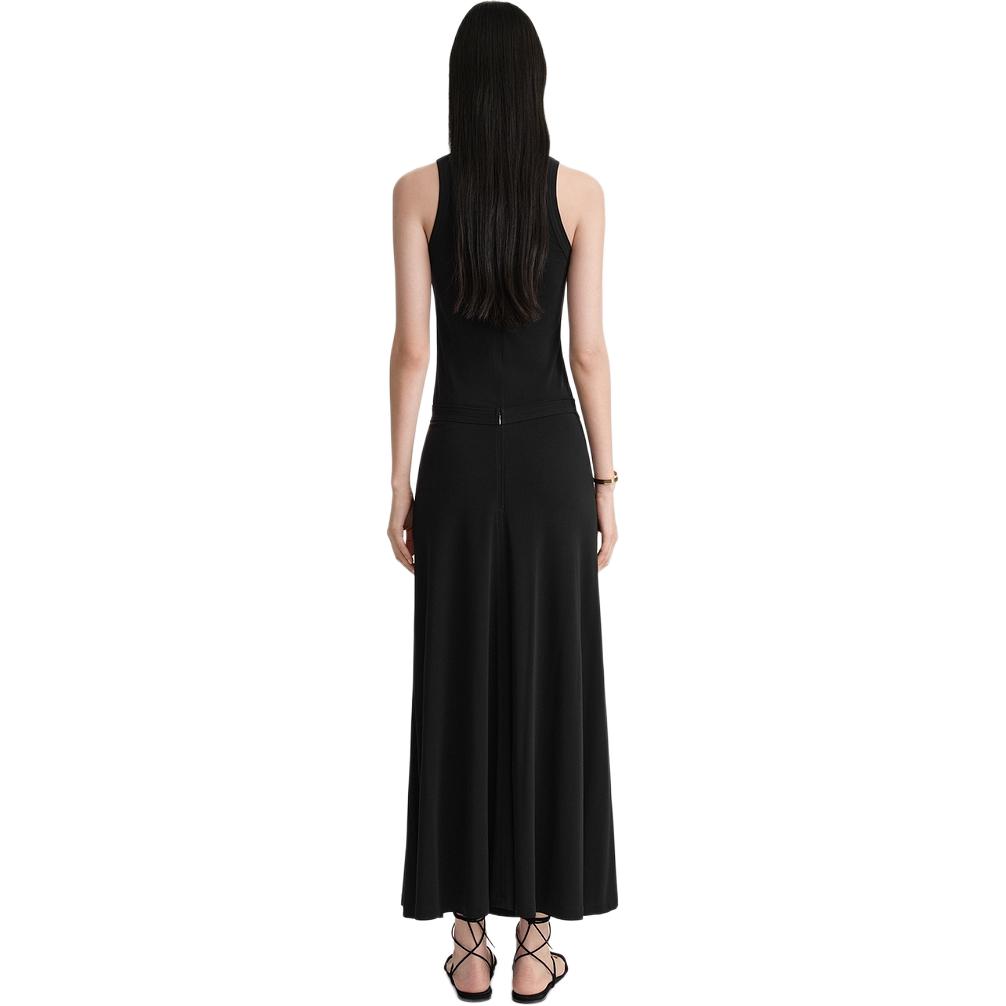 Shop (W) TOTEME SS24 黑色中腰百褶長裙 休閒穿搭 242WRB1678FB0162001