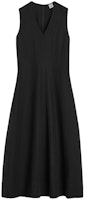 (Women) TOTEME SS24 Black Sleeveless V-Neck Maxi Dress 242WRD2193FB0159001 (Women) TOTEME SS24 Black Sleeveless V-Neck Maxi Dress 242WRD2193FB0159001