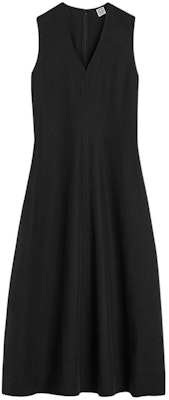 (W) TOTEME SS24 黑色无袖V领长连衣裙 242WRD2193FB0159001 Buy (W) TOTEME SS24 黑色无袖V领长连衣裙 242WRD2193FB0159001