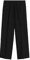 (Women) TOTEME SS24 High-Waist Drawstring Wide-Leg Linen Blend Pants Black. 242WRB1709FB0159001 (Women) TOTEME SS24 High-Waist Drawstring Wide-Leg Linen Blend Pants Black. 242WRB1709FB0159001