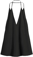 (Women) TOTEME SS24 Relaxed Fit Deep V-Neck Cross Halter Top - Black. 242WRT1688FB0115001 (Women) TOTEME SS24 Relaxed Fit Deep V-Neck Cross Halter Top - Black. 242WRT1688FB0115001