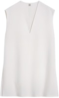 (Women) TOTEME SS24 Soft Sleeveless V-Neck Pullover Vest in Off-White. 242WRT1462FB0159059 (Women) TOTEME SS24 Soft Sleeveless V-Neck Pullover Vest in Off-White. 242WRT1462FB0159059